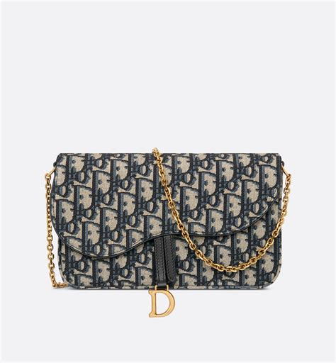 riñonera dior mujer|Pochette riñonera Dior Oblique Dior Oblique en lona azul.